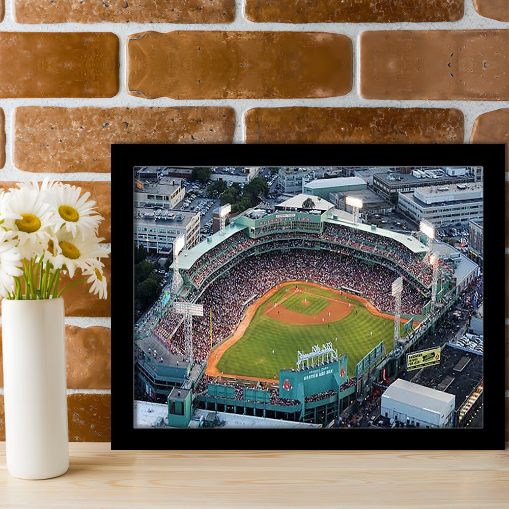 Fenway Park Aerial View, Stadium Canvas, Sport Art, Gift for him, Framed Art Print Wall Decor, Picture Framed