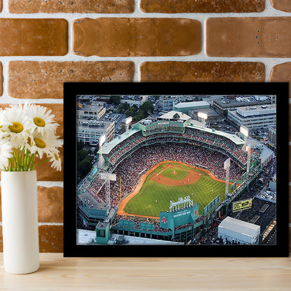 Fenway Park Aerial View, Stadium Canvas, Sport Art, Gift for him, Framed Art Print Wall Decor, Picture Framed