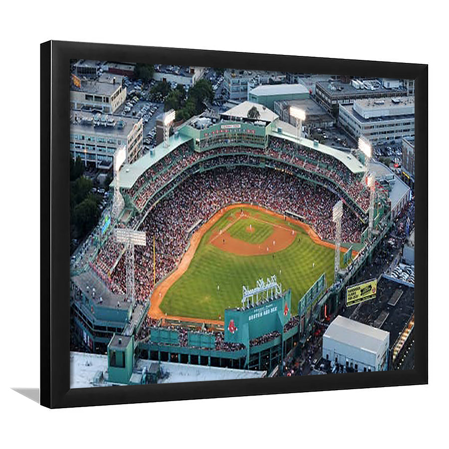Fenway Park Aerial View, Stadium Canvas, Sport Art, Gift for him, Framed Art Print Wall Decor, Picture Framed