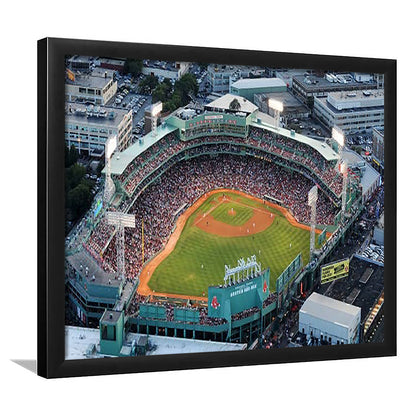 Fenway Park Aerial View, Stadium Canvas, Sport Art, Gift for him, Framed Art Print Wall Decor, Picture Framed