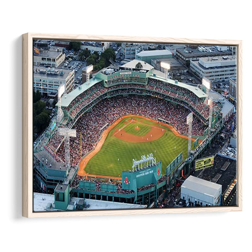 Fenway Park Aerial View, Stadium Canvas, Sport Art, Framed Canvas Print Wall Art, Floating Frame