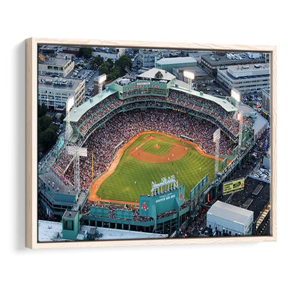 Fenway Park Aerial View, Stadium Canvas, Sport Art, Framed Canvas Print Wall Art, Floating Frame