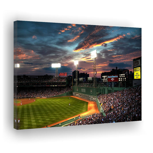 Fenway Park Boston Massachusetts, Stadium Canvas, Sport Art, Gift for him, Man Cave Decor, Art Print, Canvas Print Wall Art