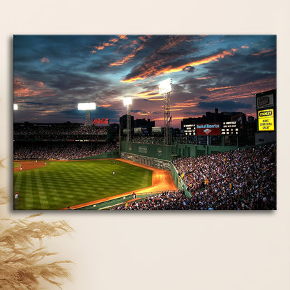 Fenway Park Boston Massachusetts, Stadium Canvas, Sport Art, Gift for him, Man Cave Decor, Art Print, Canvas Print Wall Art