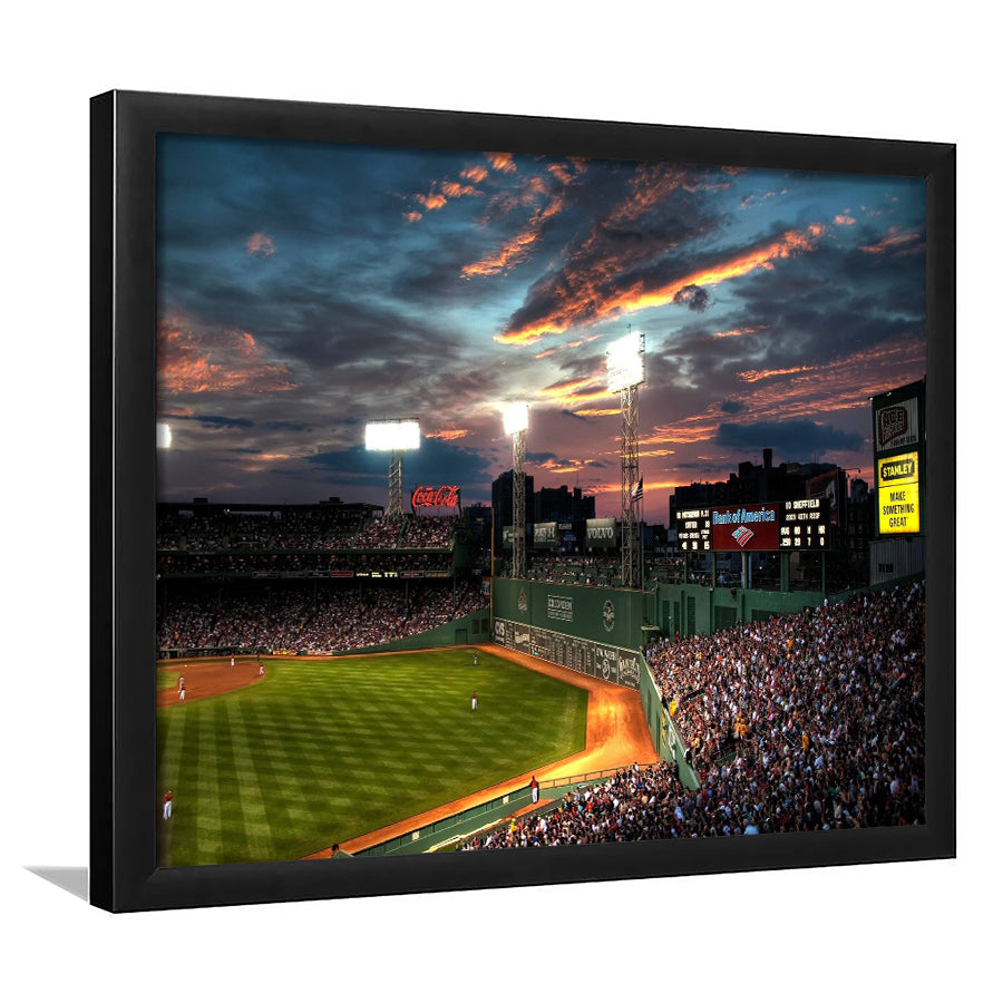 Fenway Park Boston Massachusetts, Stadium Canvas, Sport Art, Gift for him, Framed Art Print Wall Decor, Picture Framed