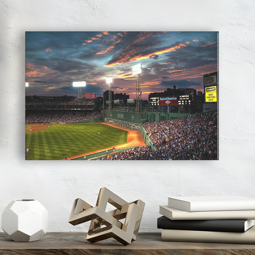 Fenway Park Boston Massachusetts, Stadium Canvas, Sport Art, Gift for him, Man Cave Decor, Art Print, Canvas Print Wall Art