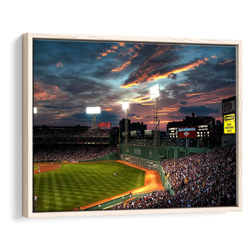 Fenway Park Boston Massachusetts, Stadium Canvas, Sport Art, Framed Canvas Print Wall Art, Floating Frame