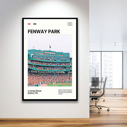 Fenway Park Home Backdrop Print,  Stadium Art, Gifts for him, Sport Art, Framed Art Print Wall Decor