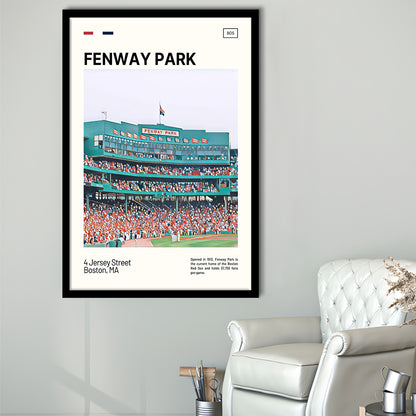 Fenway Park Home Backdrop Print,  Stadium Art, Gifts for him, Sport Art, Framed Art Print Wall Decor