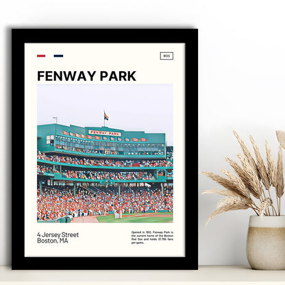 Fenway Park Home Backdrop Print,  Stadium Art, Gifts for him, Sport Art, Framed Art Print Wall Decor