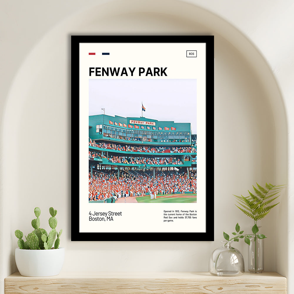 Fenway Park Home Backdrop Print,  Stadium Art, Gifts for him, Sport Art, Framed Art Print Wall Decor