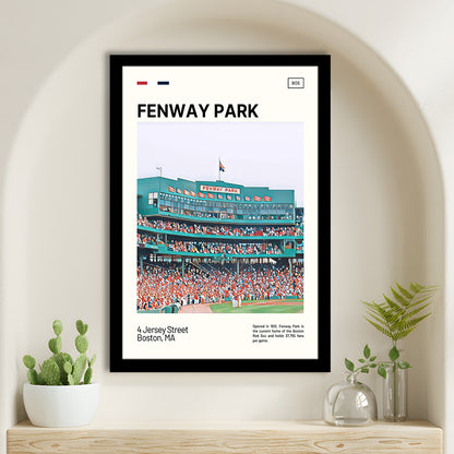 Fenway Park Home Backdrop Print,  Stadium Art, Gifts for him, Sport Art, Framed Art Print Wall Decor