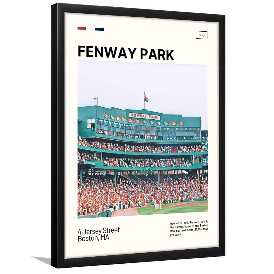 Fenway Park Home Backdrop Print,  Stadium Art, Gifts for him, Sport Art, Framed Art Print Wall Decor