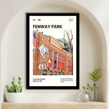 Fenway Park Jersey Street Print,  Stadium Art, Gifts for him, Sport Art, Framed Art Print Wall Decor