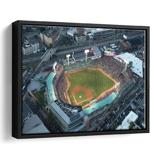 Fenway Park Top View, Stadium Canvas, Sport Art, Framed Canvas Print Wall Art, Floating Frame