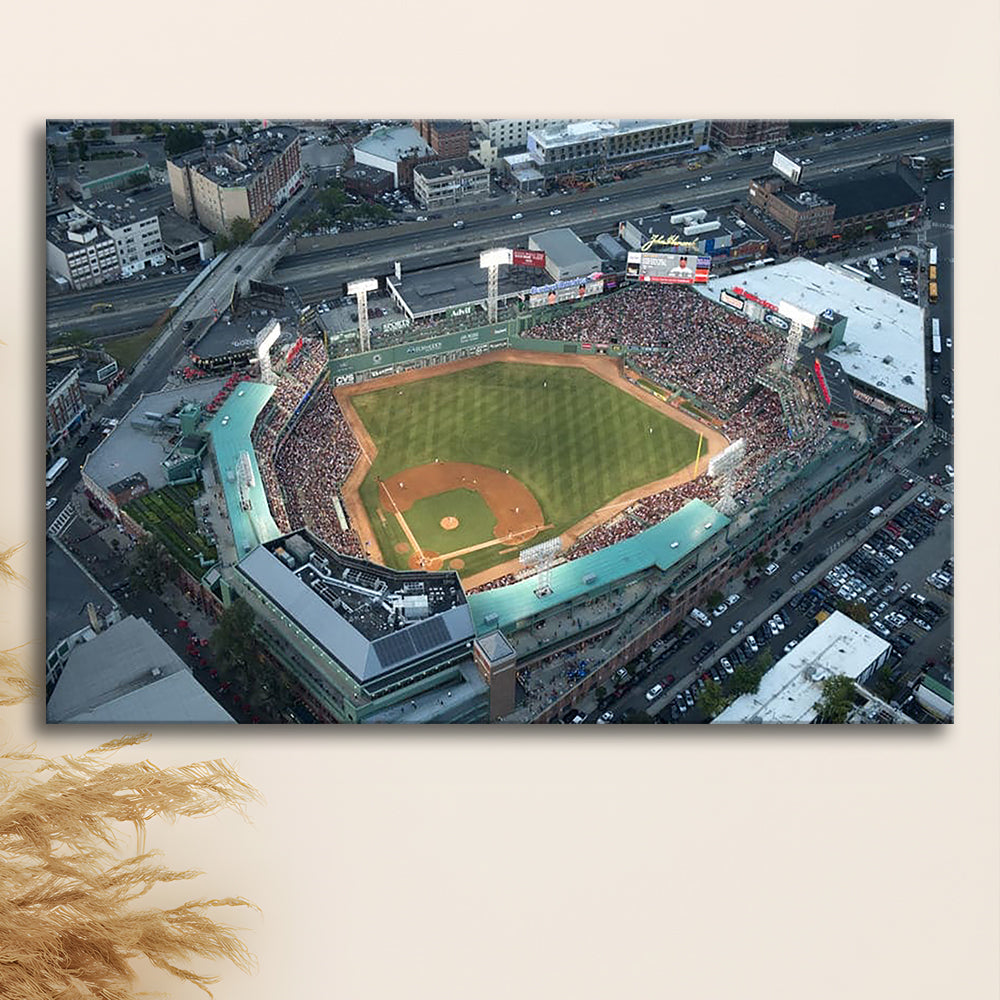 Fenway Park Top View, Stadium Canvas, Sport Art, Gift for him, Man Cave Decor, Art Print, Canvas Print Wall Art