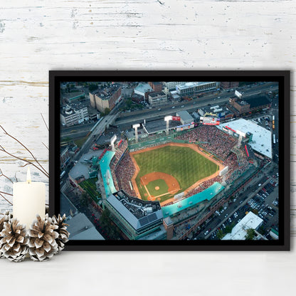 Fenway Park Top View, Stadium Canvas, Sport Art, Framed Canvas Print Wall Art, Floating Frame