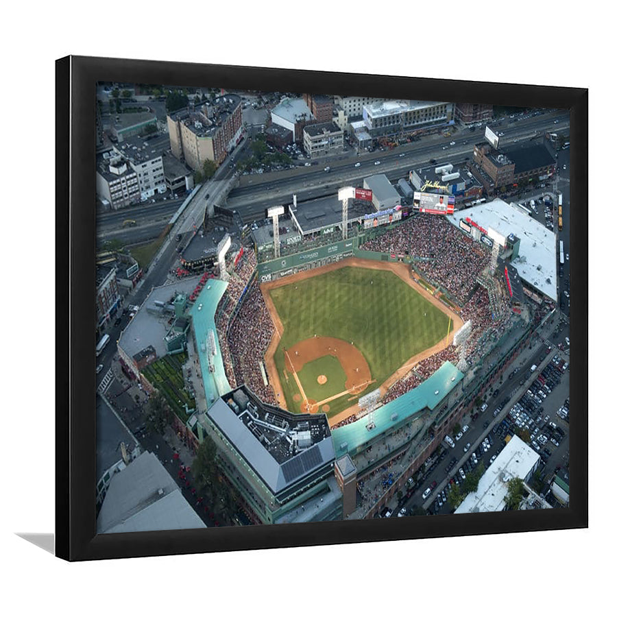 Fenway Park Top View, Stadium Canvas, Sport Art, Gift for him, Framed Art Print Wall Decor, Picture Framed