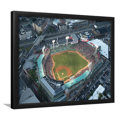 Fenway Park Top View, Stadium Canvas, Sport Art, Gift for him, Framed Art Print Wall Decor, Picture Framed