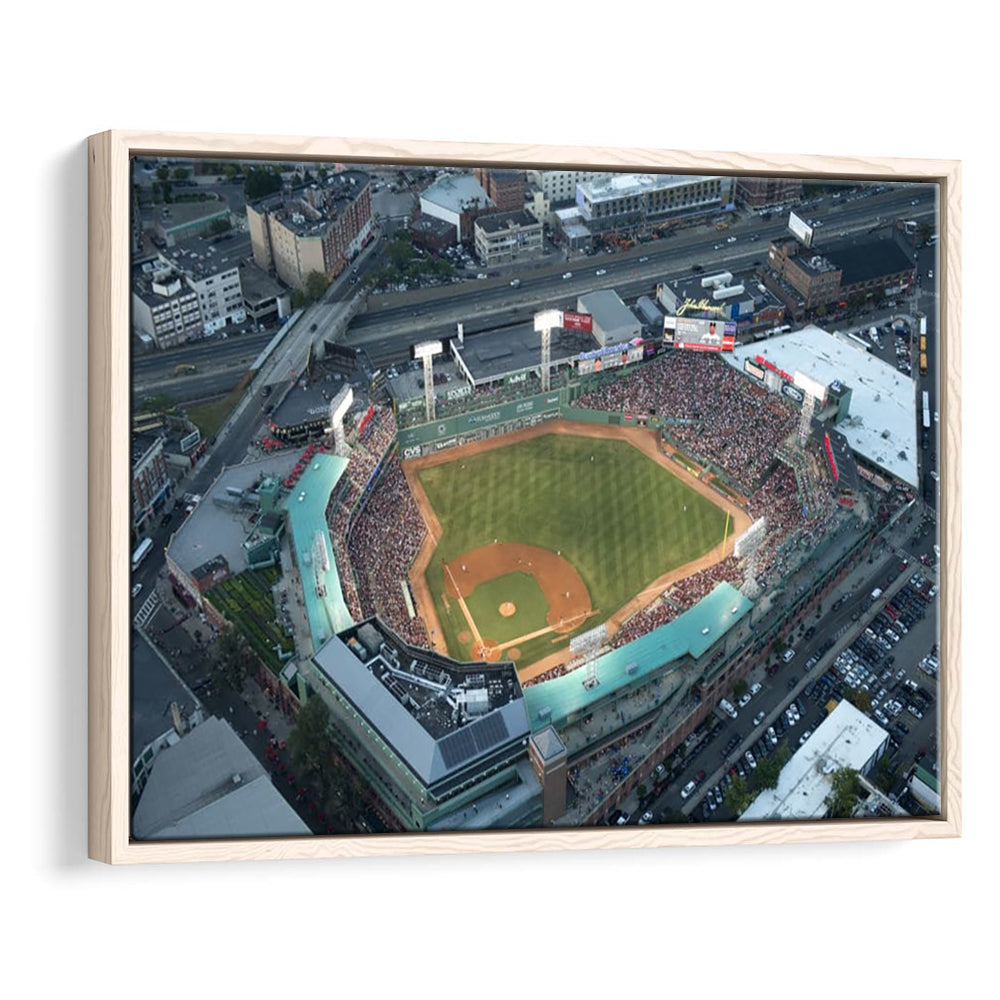 Fenway Park Top View, Stadium Canvas, Sport Art, Framed Canvas Print Wall Art, Floating Frame