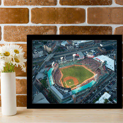 Fenway Park Top View, Stadium Canvas, Sport Art, Gift for him, Framed Art Print Wall Decor, Picture Framed