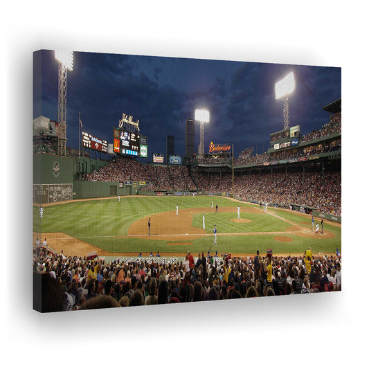 Fenway Park at Night, Stadium Canvas, Sport Art, Gift for him, Man Cave Decor, Art Print, Canvas Print Wall Art