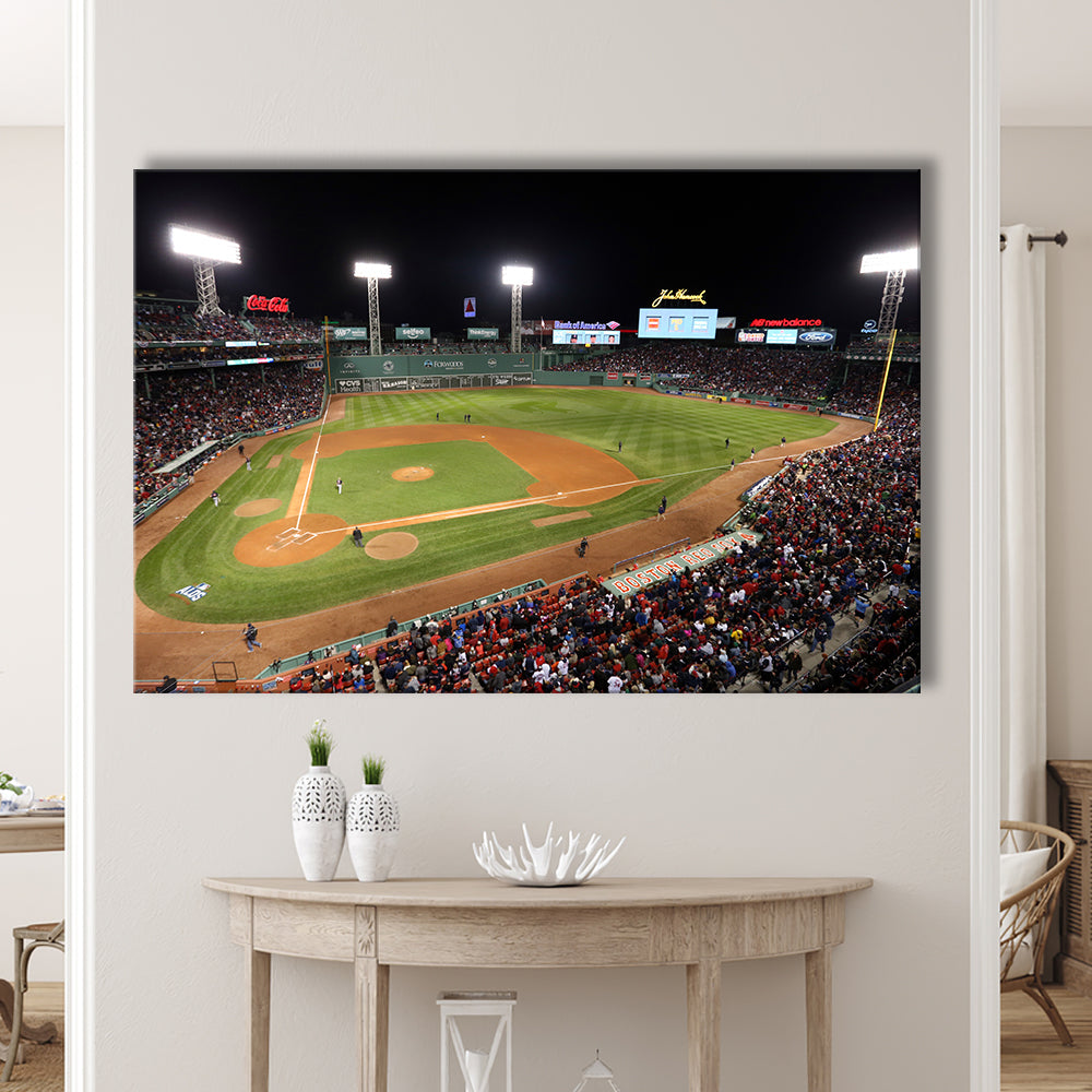 Fenway Park in Boston, Stadium Canvas, Sport Art, Gift for him, Man Cave Decor, Art Print, Canvas Print Wall Art