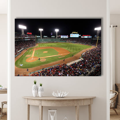Fenway Park in Boston, Stadium Canvas, Sport Art, Gift for him, Man Cave Decor, Art Print, Canvas Print Wall Art