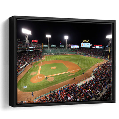 Fenway Park in Boston, Stadium Canvas, Sport Art, Framed Canvas Print Wall Art, Floating Frame