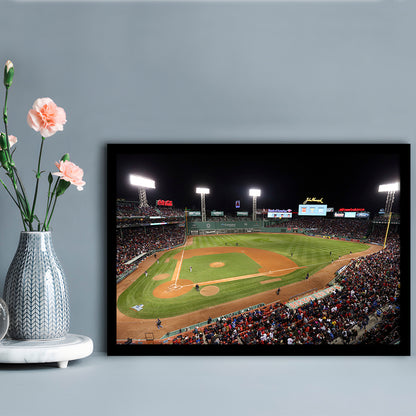 Fenway Park in Boston, Stadium Canvas, Sport Art, Gift for him, Framed Art Print Wall Decor, Picture Framed