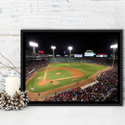Fenway Park in Boston, Stadium Canvas, Sport Art, Framed Canvas Print Wall Art, Floating Frame
