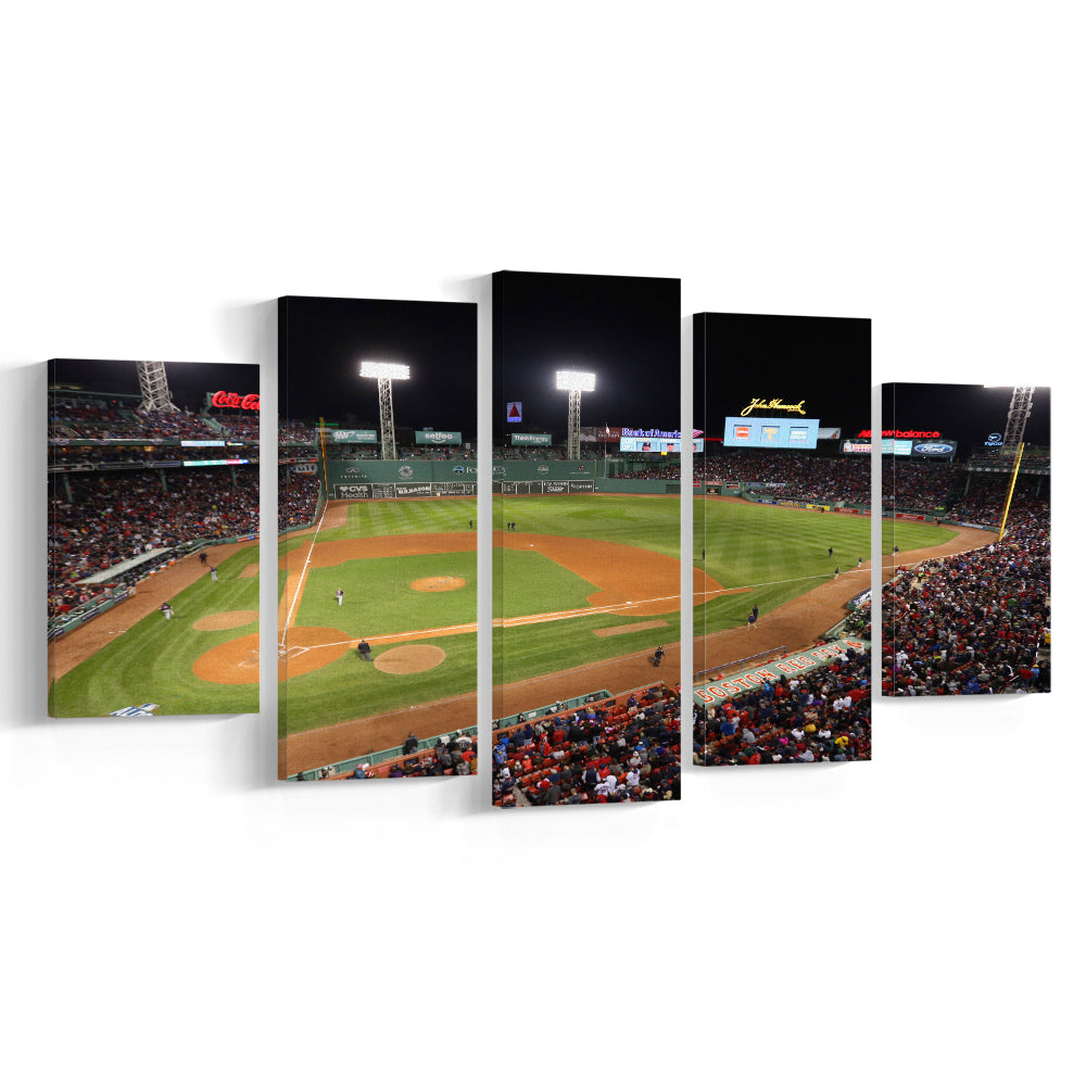 Fenway Park in Boston, Stadium Canvas, Sport Art, Gift for him, 5 Panel, Large Canvas, Canvas Print Wall Art