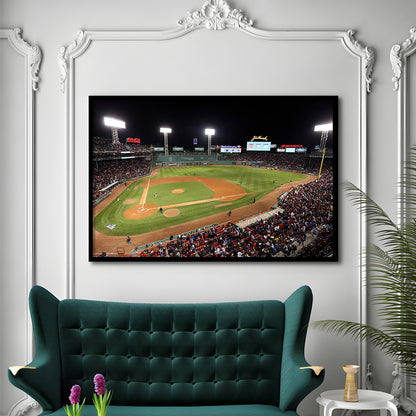 Fenway Park in Boston, Stadium Canvas, Sport Art, Gift for him, Framed Art Print Wall Decor, Picture Framed