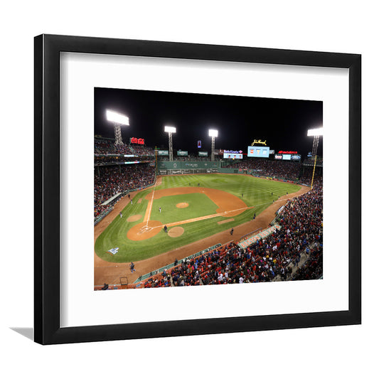 Fenway Park in Boston, Stadium Canvas, Sport Art, Gift for him, White Border Framed Art Print Wall Decor