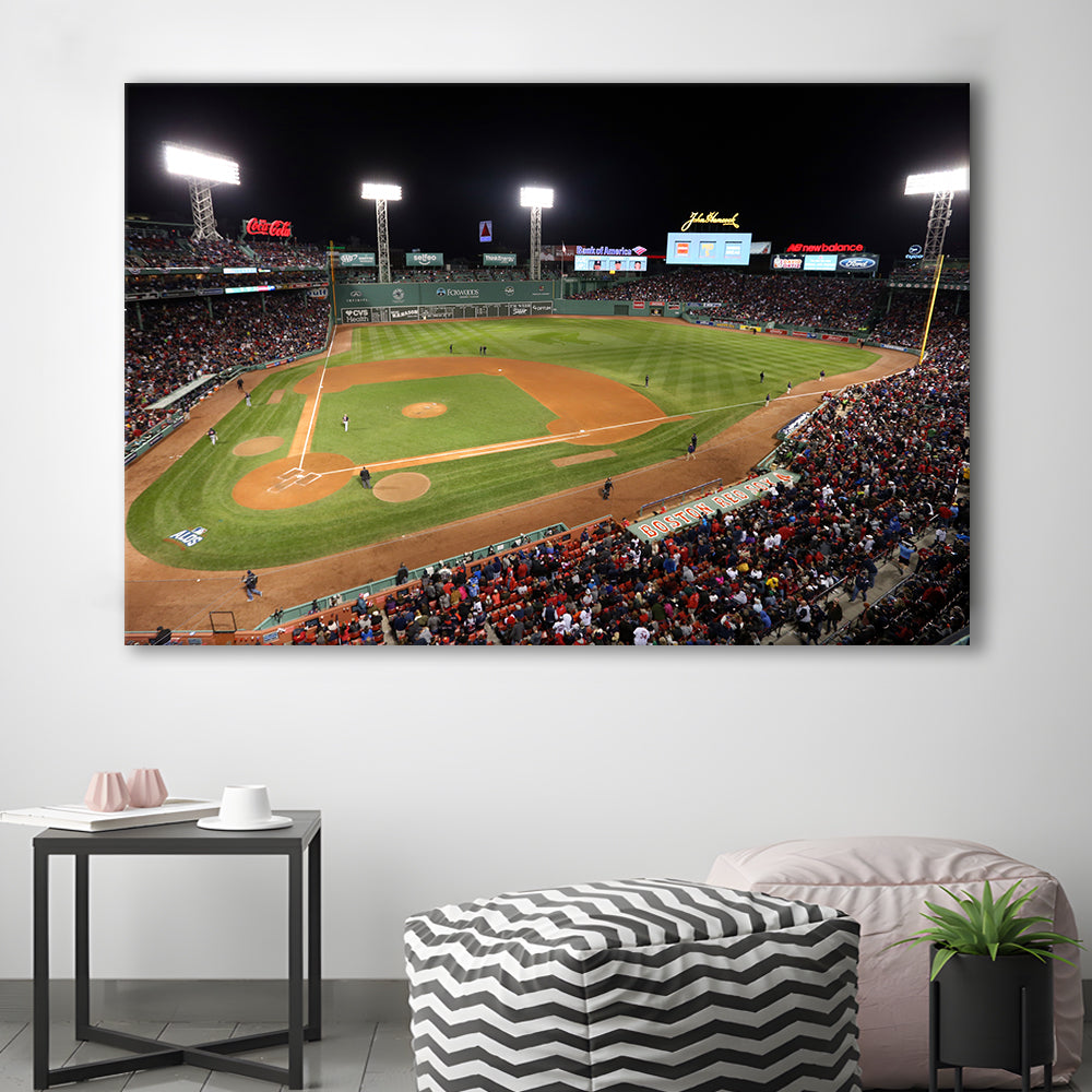 Fenway Park in Boston, Stadium Canvas, Sport Art, Gift for him, Man Cave Decor, Art Print, Canvas Print Wall Art