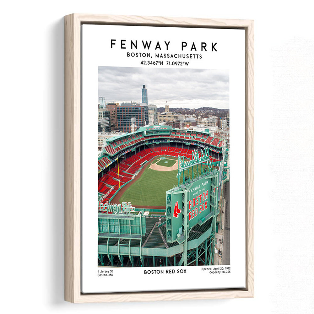 Fenway Park,Boston Baseball Stadium Wall Art Print, Sport Art Print, Framed Canvas Prints Wall Art