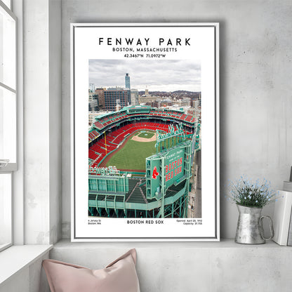 Fenway Park,Boston Baseball Stadium Wall Art Print, Sport Art Print, Framed Canvas Prints Wall Art
