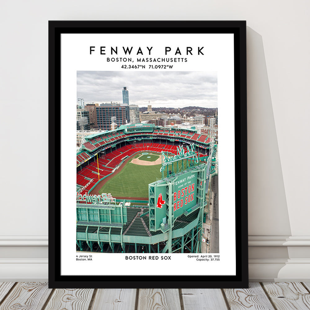 Fenway Park,Boston Baseball Stadium Wall Art Print, Sport Art Print, Framed Canvas Prints Wall Art