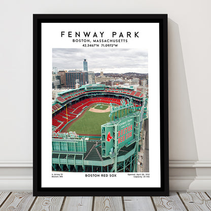 Fenway Park,Boston Baseball Stadium Wall Art Print, Sport Art Print, Framed Canvas Prints Wall Art