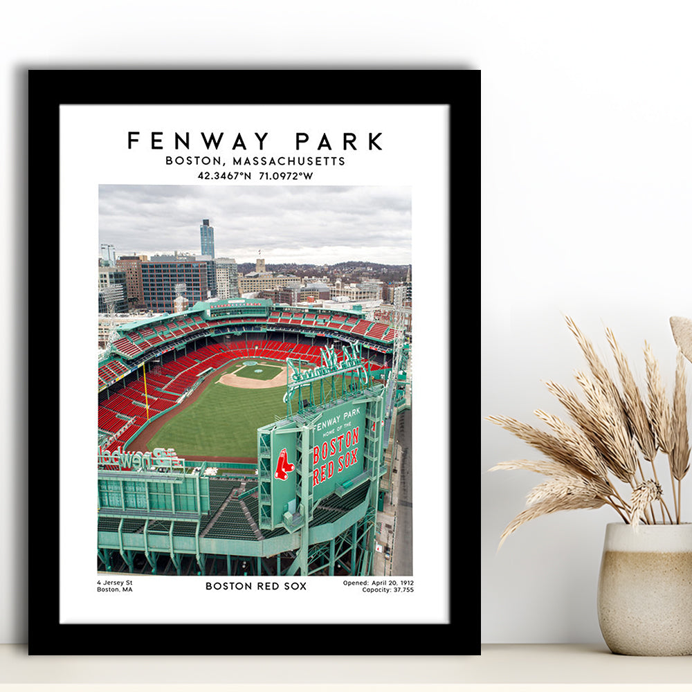 Fenway Park,Boston Baseball Stadium Wall Art Print, Sport Art Print, Framed Art Prints Wall Decor