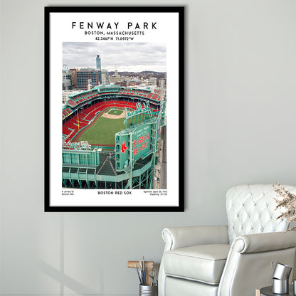 Fenway Park,Boston Baseball Stadium Wall Art Print, Sport Art Print, Framed Art Prints Wall Decor