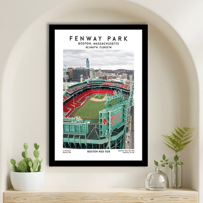 Fenway Park,Boston Baseball Stadium Wall Art Print, Sport Art Print, Framed Art Prints Wall Decor