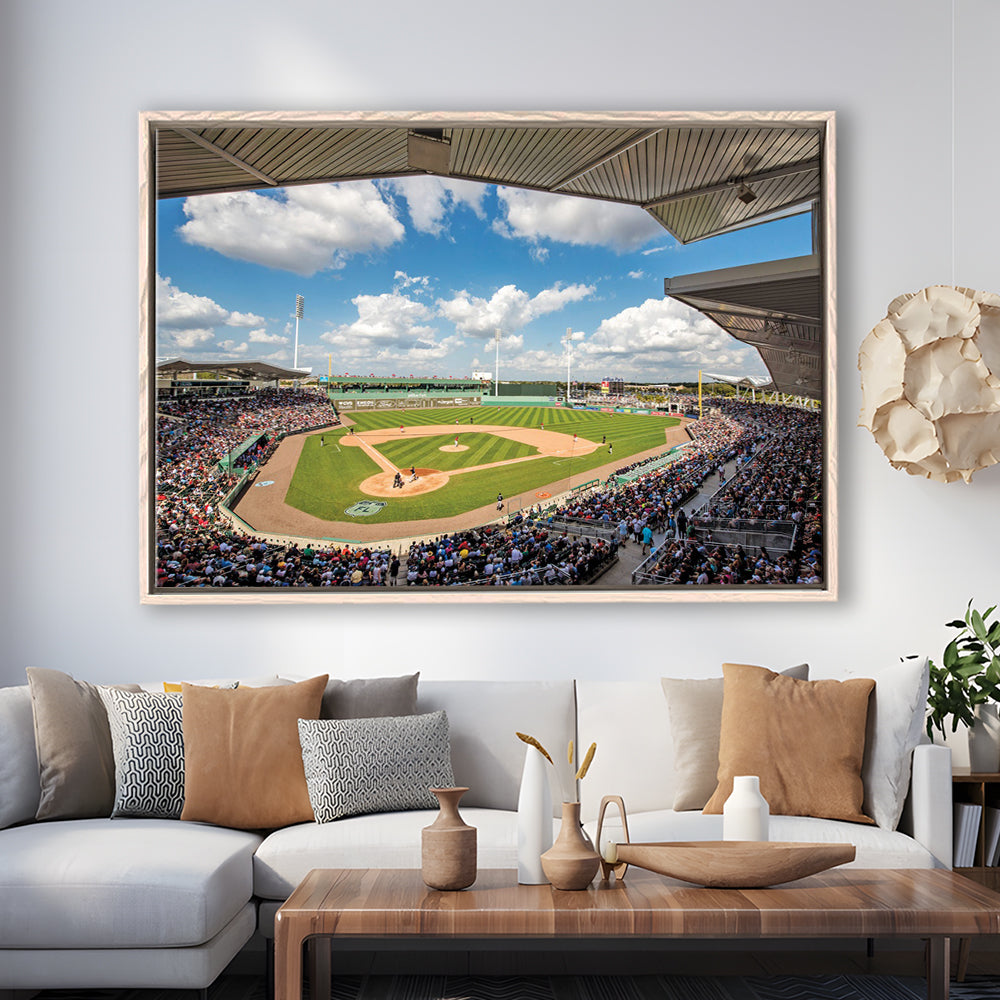 Fenway South Park in Fort Myers, Stadium Canvas, Sport Art, Framed Canvas Print Wall Art, Floating Frame