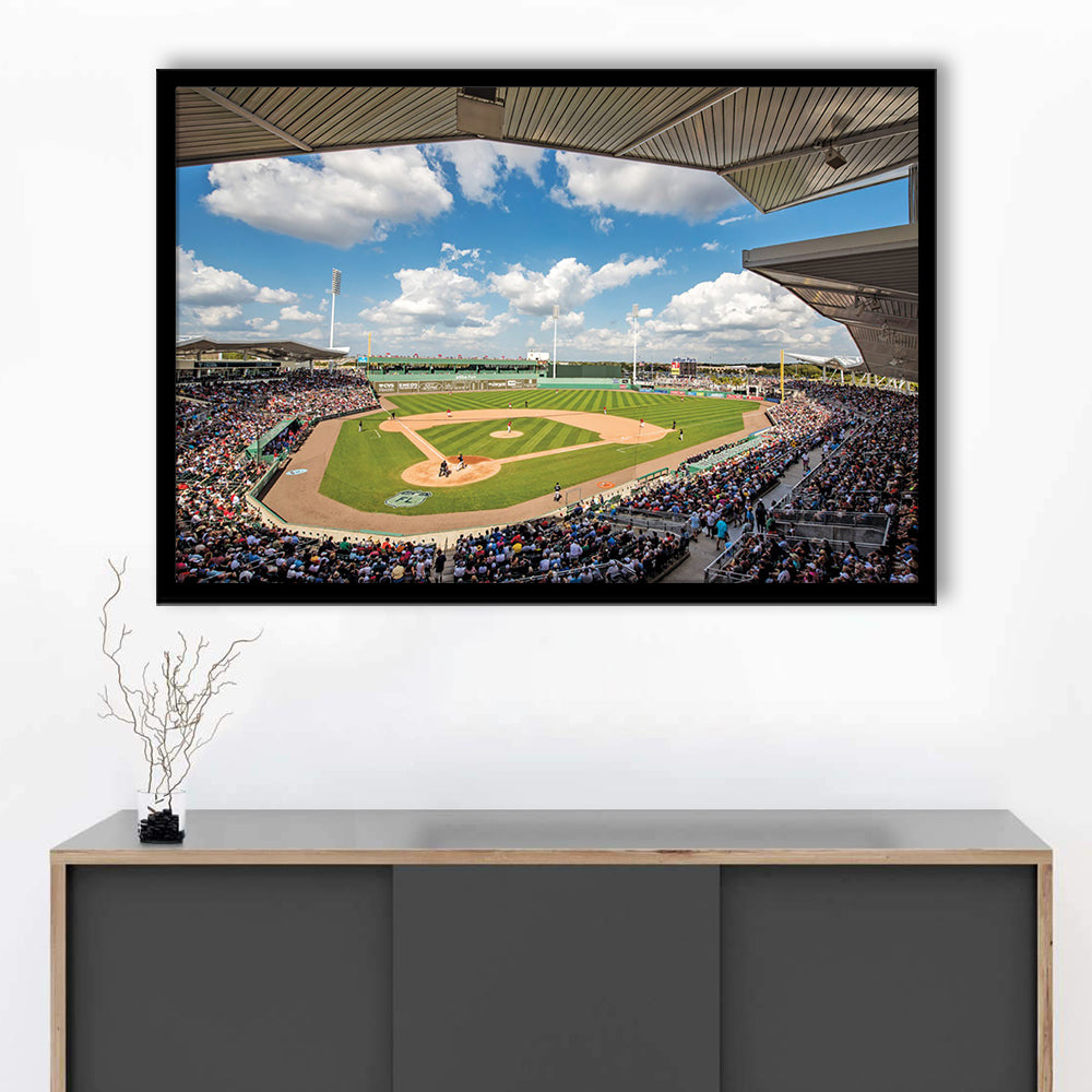 Fenway South Park in Fort Myers, Stadium Canvas, Sport Art, Gift for him, Framed Art Print Wall Decor, Picture Framed
