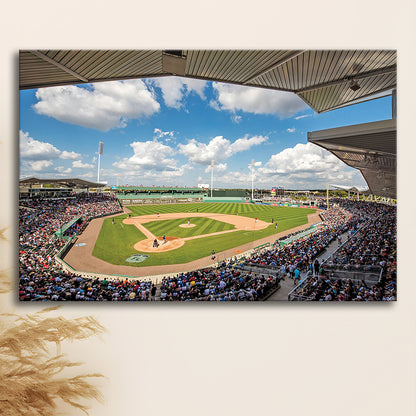 Fenway South Park in Fort Myers, Stadium Canvas, Sport Art, Gift for him, Man Cave Decor, Art Print, Canvas Print Wall Art