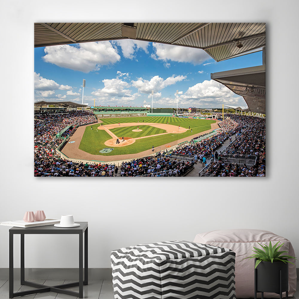 Fenway South Park in Fort Myers, Stadium Canvas, Sport Art, Gift for him, Man Cave Decor, Art Print, Canvas Print Wall Art