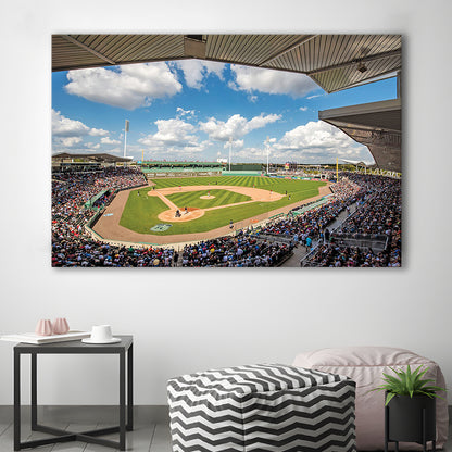 Fenway South Park in Fort Myers, Stadium Canvas, Sport Art, Gift for him, Man Cave Decor, Art Print, Canvas Print Wall Art