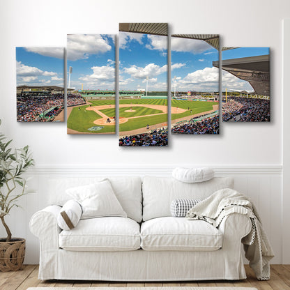 Fenway South Park in Fort Myers, Stadium Canvas, Sport Art, Gift for him, 5 Panel, Large Canvas, Canvas Print Wall Art