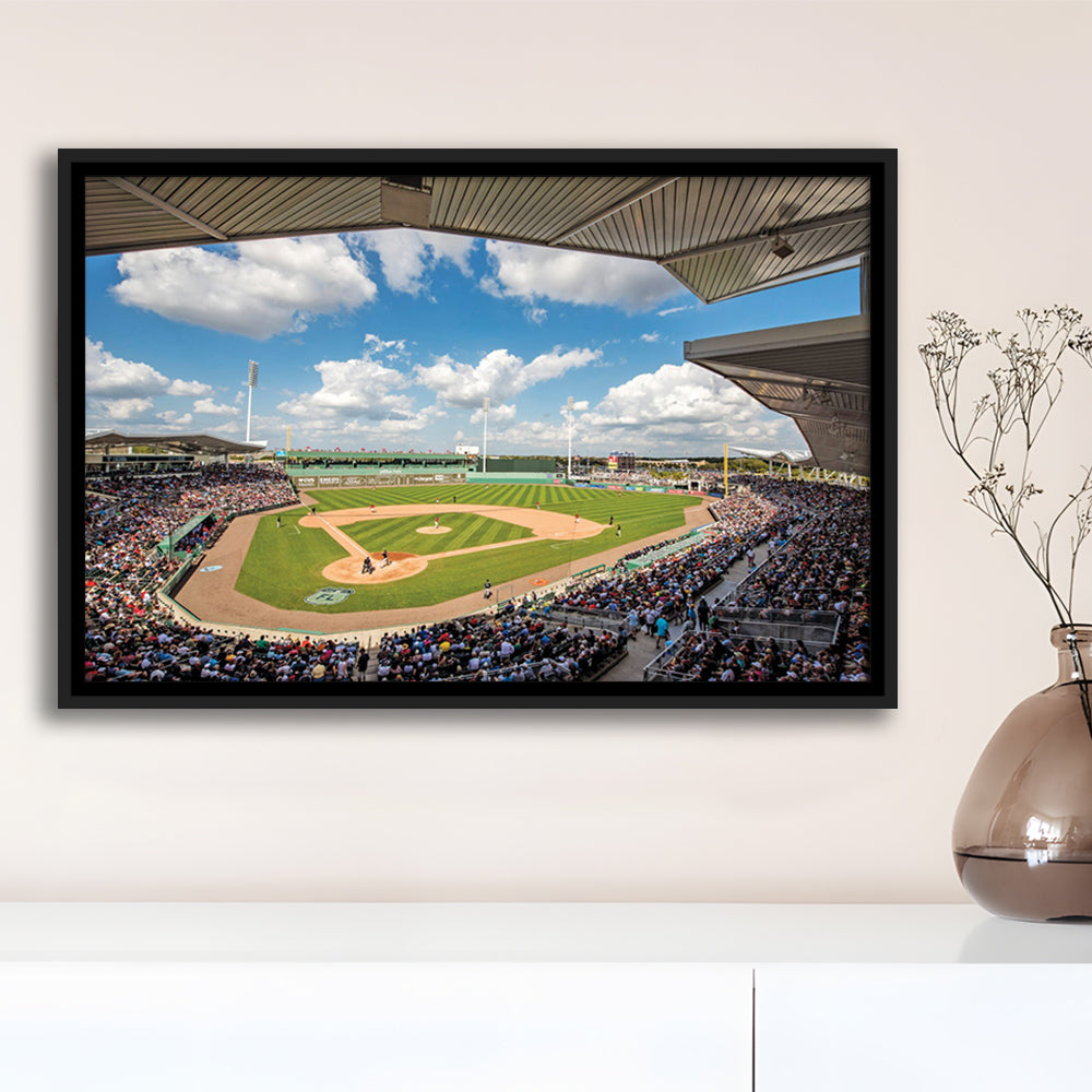 Fenway South Park in Fort Myers, Stadium Canvas, Sport Art, Framed Canvas Print Wall Art, Floating Frame