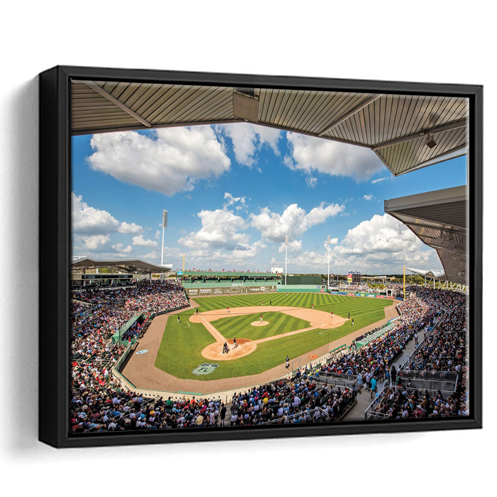 Fenway South Park in Fort Myers, Stadium Canvas, Sport Art, Framed Canvas Print Wall Art, Floating Frame